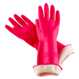China Reusable Household Hand Protection Gloves Flock Lined Latex Gloves For Clearning supplier