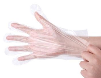 China Home Kitchen Bbq Disposable Poly Gloves Clear Pe Material With Multifunction supplier