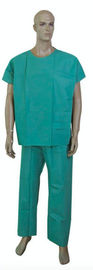 China Disposable Hospital Surgical Scrubs Suits , Antiseptic PP / SMS Green Hospital Scrubs supplier
