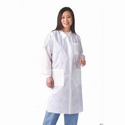 China Customized Disposable Lab Coats Hospital Nonwoven Medical Coat CE / ISO9001 supplier